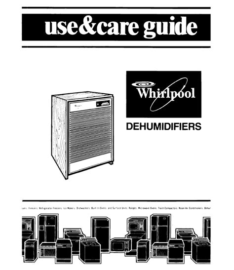 whirlpool dehumidifier repair service PDF