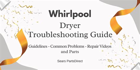 whirlpool dryer troubleshooting guide PDF