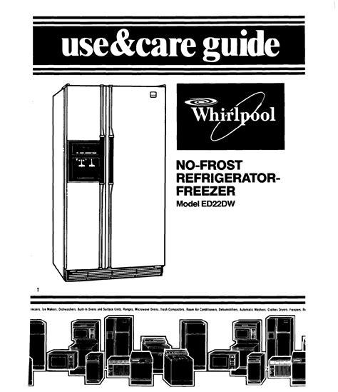 whirlpool ed2fhexv refrigerators owners manual Epub