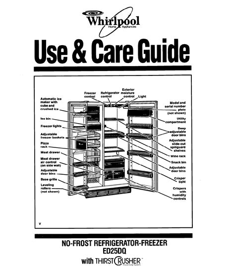 whirlpool ed5fhextl refrigerators owners manual Doc