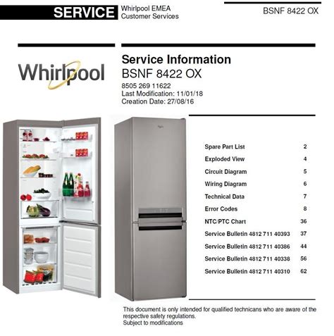 whirlpool gd5shaxn refrigerators owners manual Doc