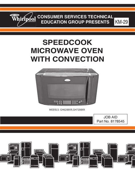 whirlpool gh7208xr microwaves owners manual PDF