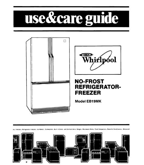 whirlpool refrigerator repair manual online Reader