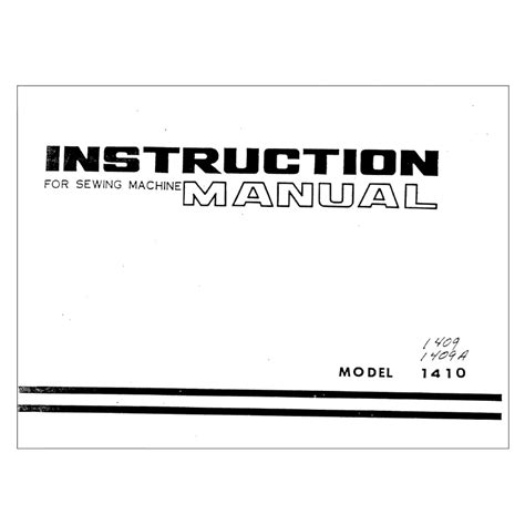 white 1410 instruction manual Doc