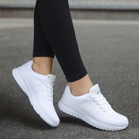 white casual shoes for women