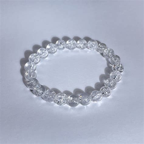 white crystal bracelet