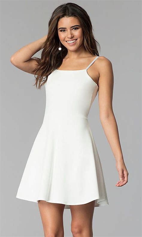 white graduation dresses mini