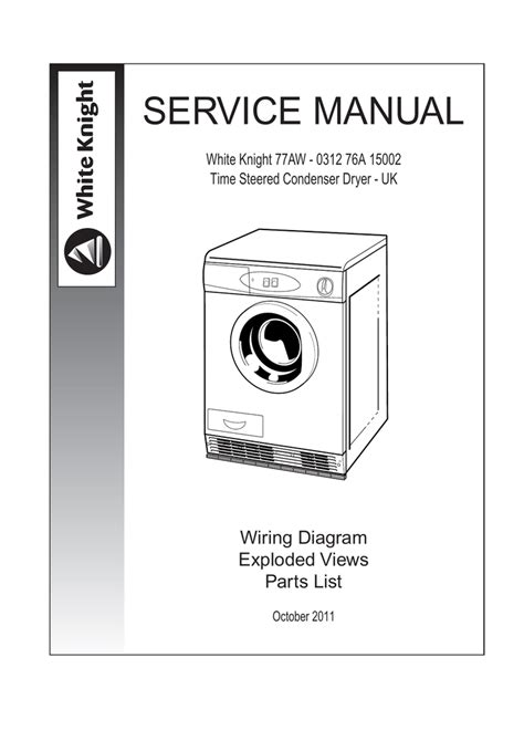 white knight 77aw condenser tumble dryer manual Epub