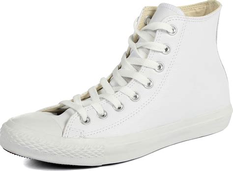 white leather converse high tops