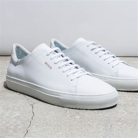 white leather sneakers for men