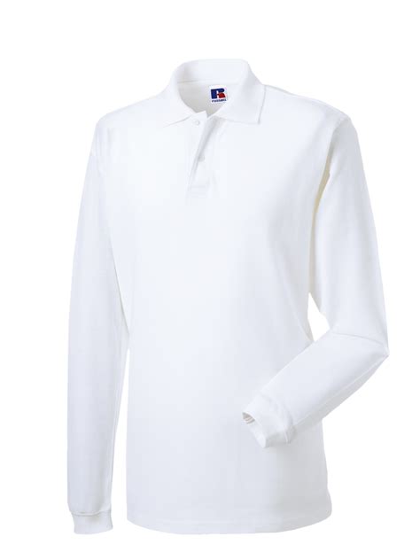 white long sleeve polo