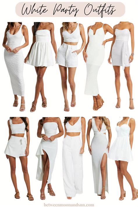 white outfits for party