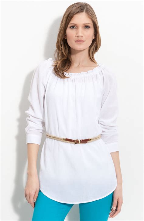 white peasant shirt