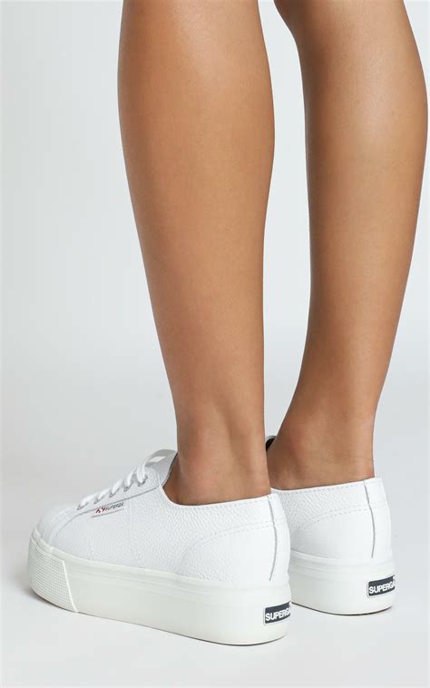 white platform sneakers