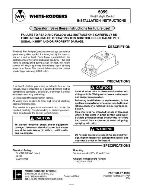 white rodgers instruction manual Epub