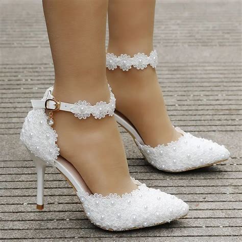 white shoes for brides