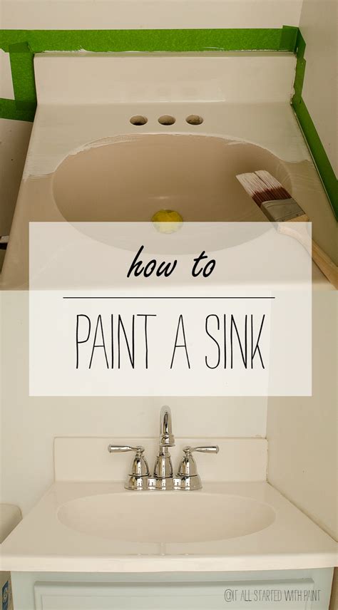 white sink paint