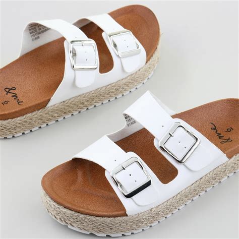 white slides women