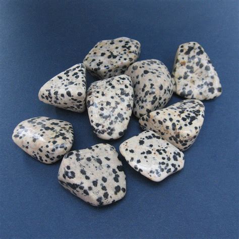 white stone black spots