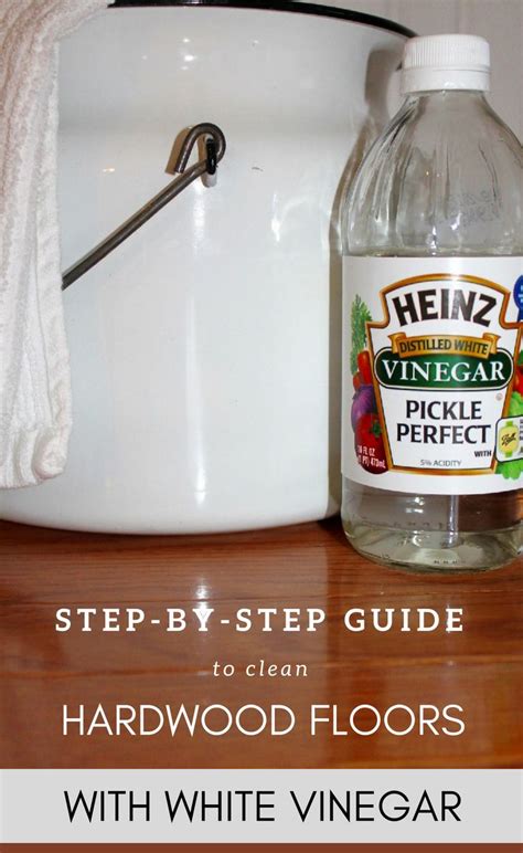 white vinegar on hardwood floors