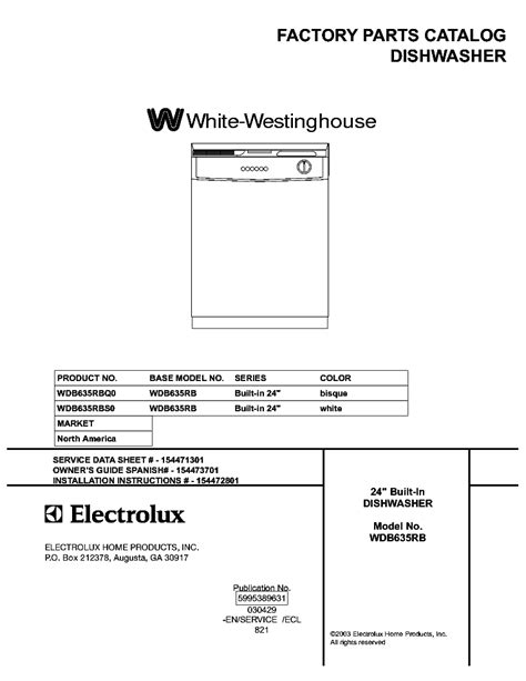 white westinghouse parts manual Epub