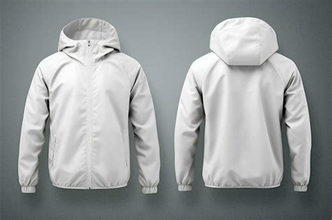 white windbreaker