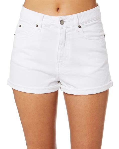 white womens shorts