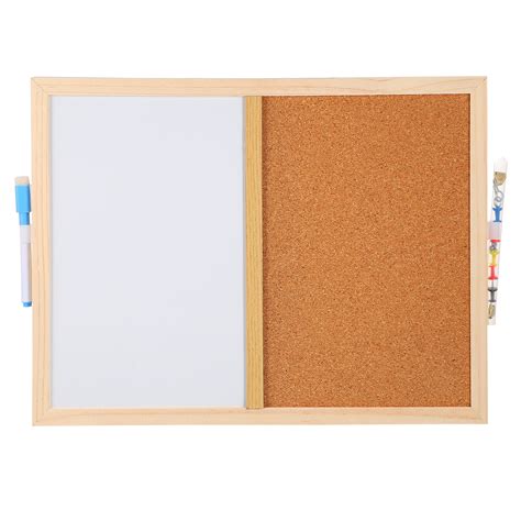 whiteboard and cork notice board