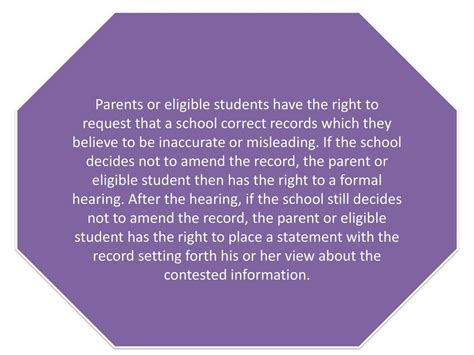 who is eligible to look at a student's records