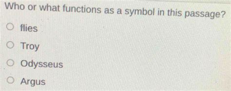 who or what functions as a symbol in this passage