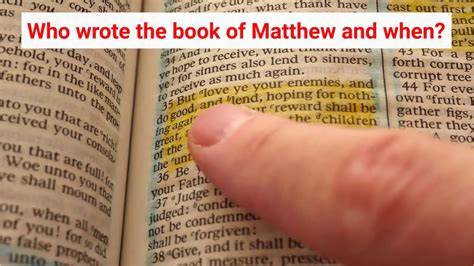 who wrote the book of matthew Reader