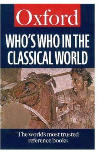 whos who in the classical world oxford paperback reference Epub