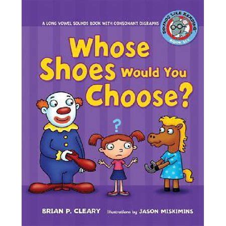 whose shoes would you choose? sounds like reading Kindle Editon