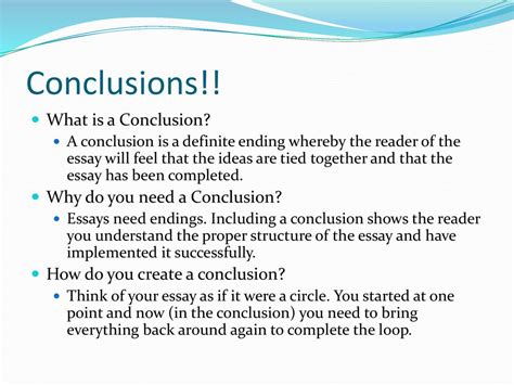 why do essays need conclusions PDF