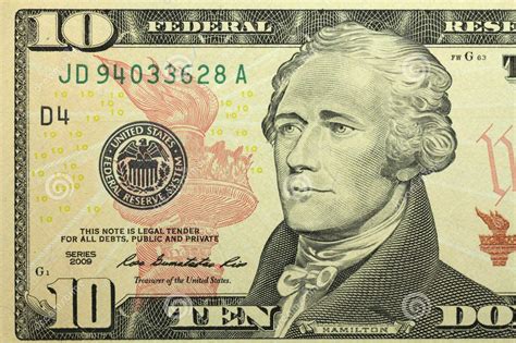 why is alexander hamilton on the 10 bill