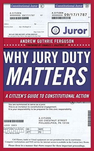 why jury duty matters why jury duty matters Epub
