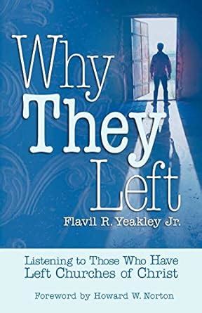 why they left listening to those who have left churches of christ PDF