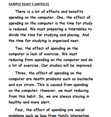 why this major essay example