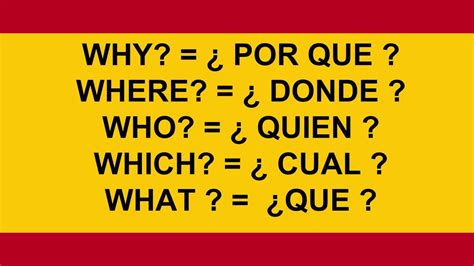 why what in spanish