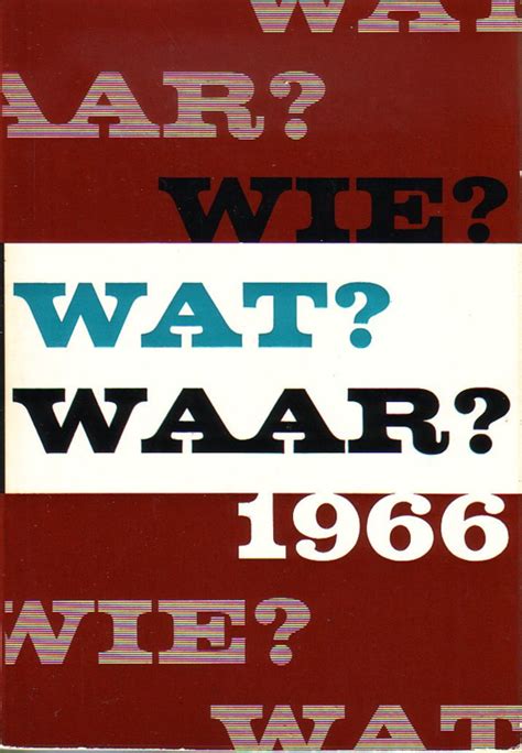 wie wat waar jaarboek 1966 Kindle Editon