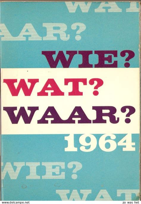 wie wat waar jaarboek 1971 Epub