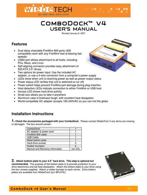 wiebetech tdkes4 owners manual Epub