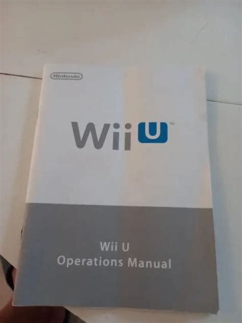 wii u console manual Reader