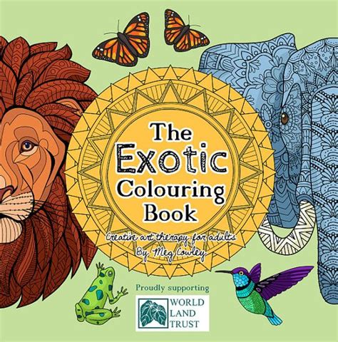 wild rare and exotic animals coloring books for grownups volume 6 Reader