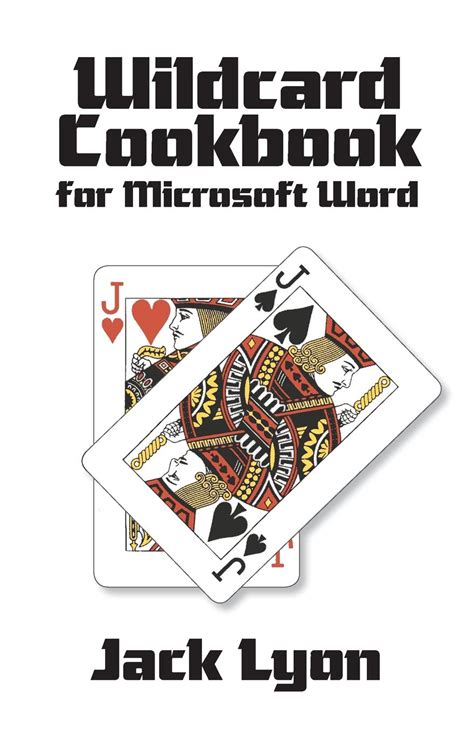 wildcard cookbook for microsoft word Epub