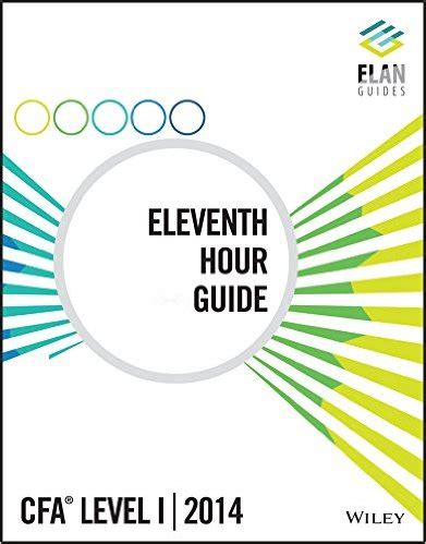 wiley elan guides level i cfa 2014 eleventh hour guide Ebook Doc