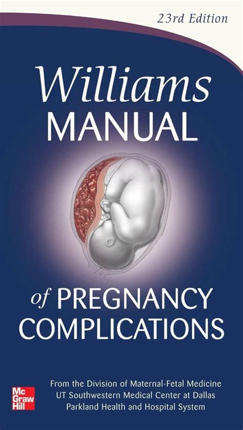 williams manual of pregnancy complications Kindle Editon