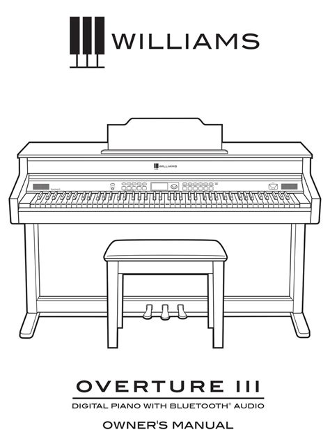 williams piano overture music keyboards owners manual Kindle Editon