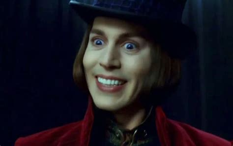 willy wonka johnny depp smile