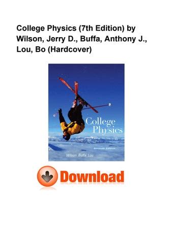 wilson buffa lou physics seventh edition solution Ebook Doc